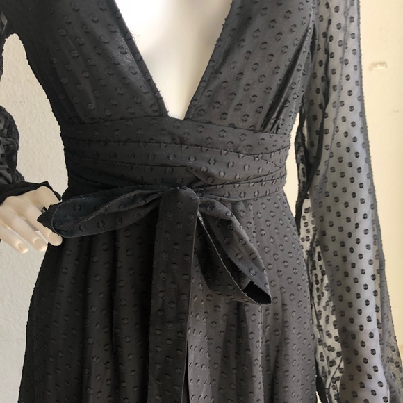 Privacy Please Stockton Maxi Dress Polka Dot Sheer - Picture 6 of 8